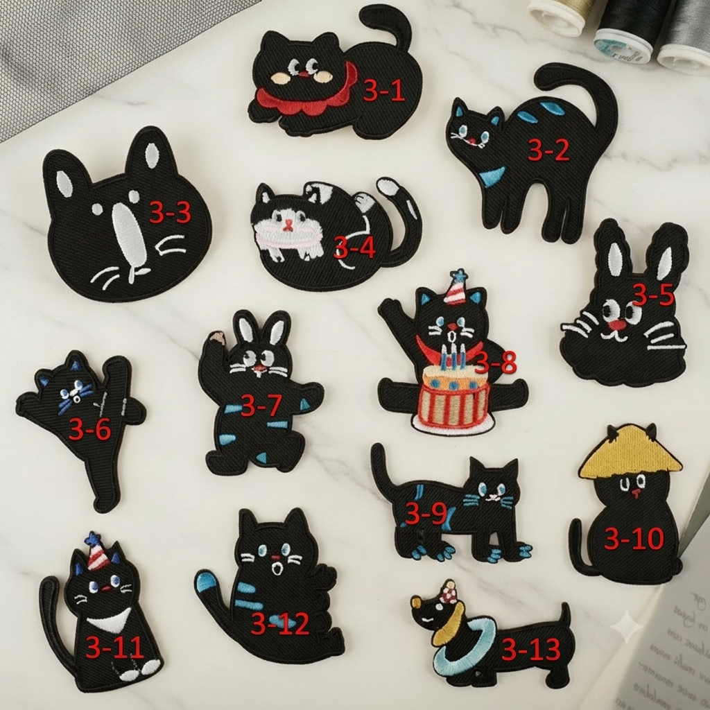 Custom Embroidered Patches for Pet Bandana & Jacket