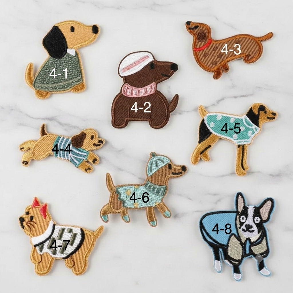 Custom Embroidered Patches for Pet Bandana & Jacket