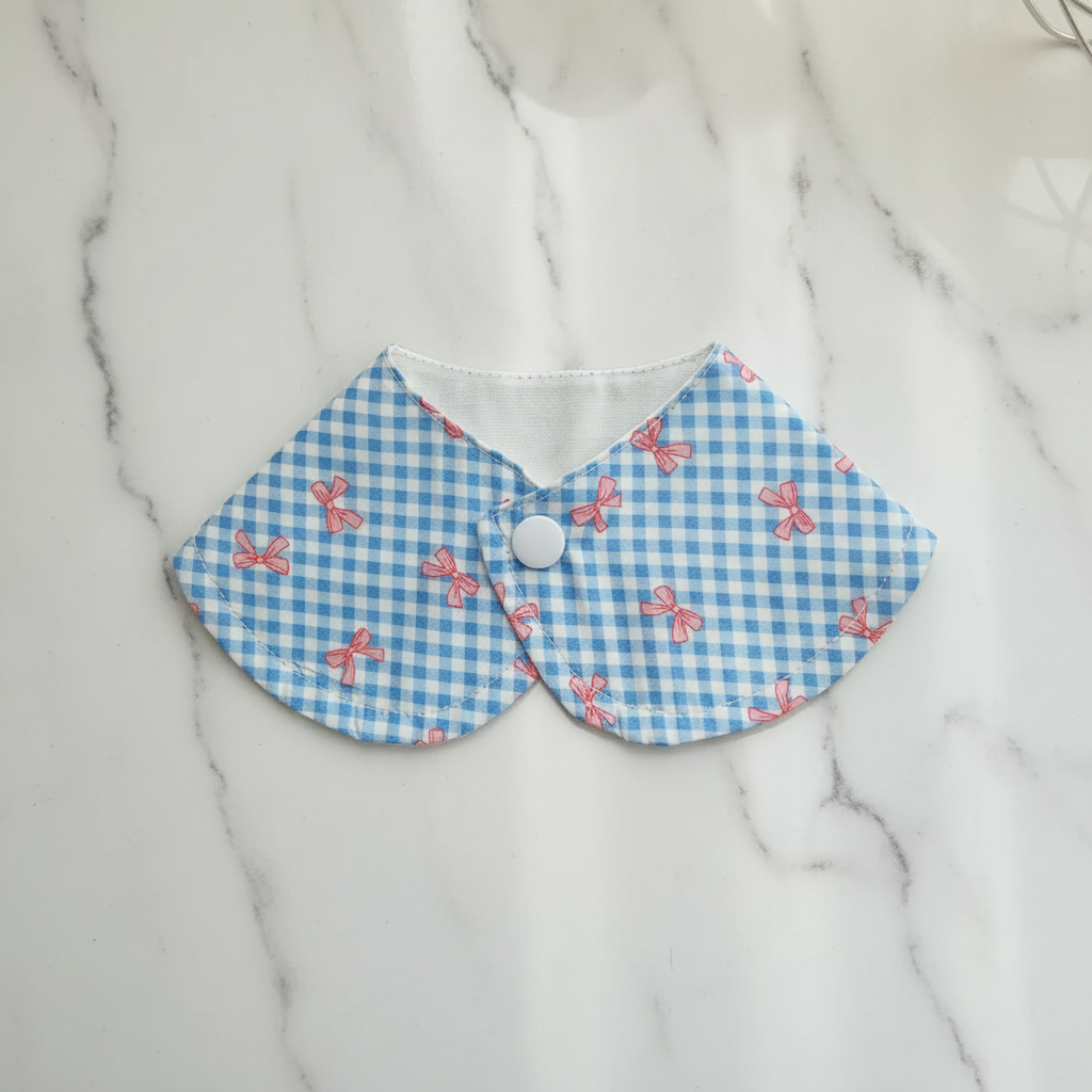 Customized Gingham Bow Pet Bandana