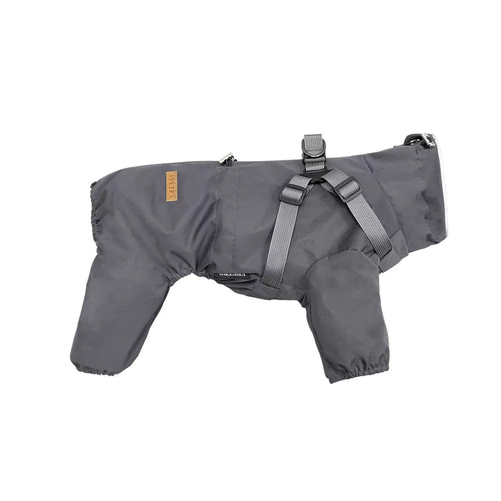 Dog Outdoor Waterproof Jacket Reflective & Leash-Compatible