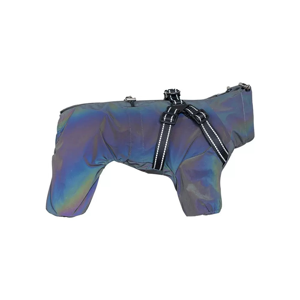Dog Outdoor Waterproof Jacket Reflective & Leash-Compatible