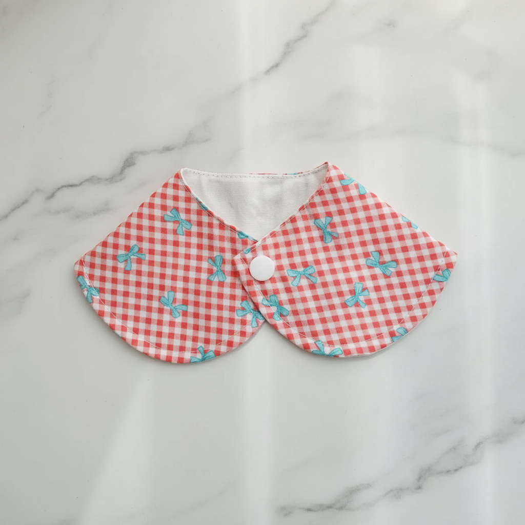 Customized Gingham Bow Pet Bandana