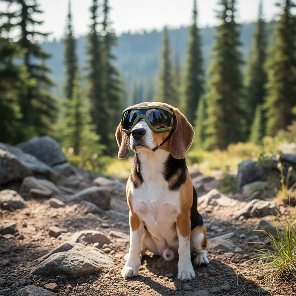 Beagle Olive Goggles Mountain